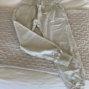 James Perse Off-White Knit Trousers